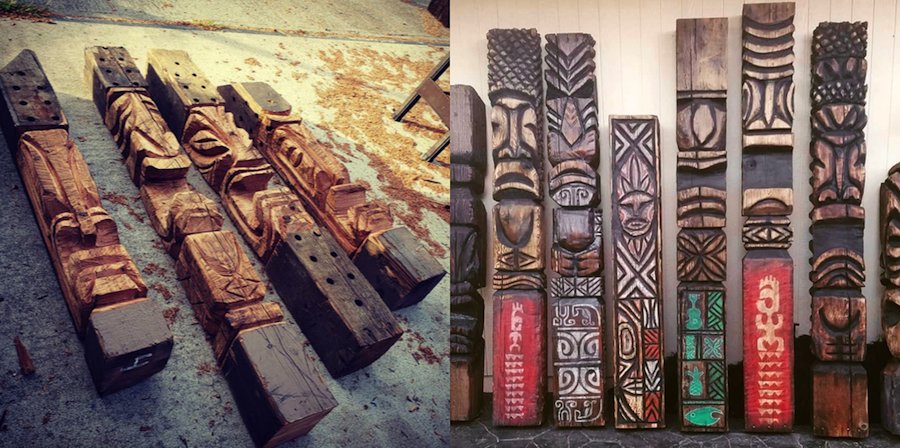 south sea arts tiki totems